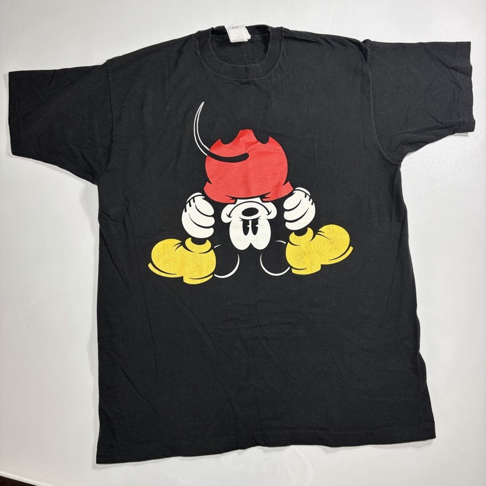 Vintage 80s Faded Single Stitch Disney Mickey Mouse T Shirt One Size 23 x 30 - Picture 2 of 10